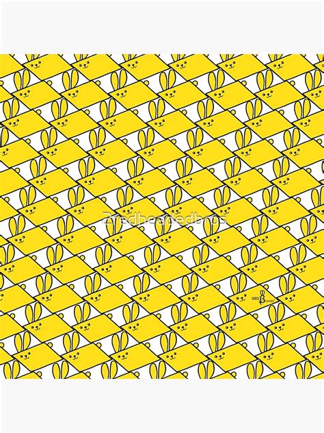 Tessellation Pattern Yellow Parallelograms Art Print By
