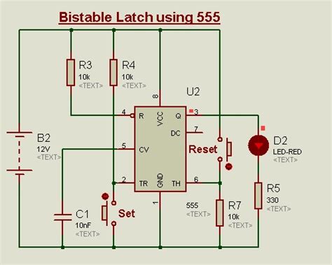 555 Timer Circuits In Proteus Electronic Circuits And Diagrams