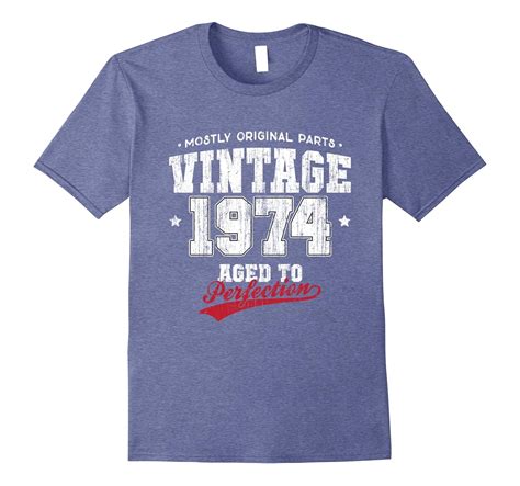 Vintage 1974 Birthday T T Shirt Athletic Dept Pl Polozatee