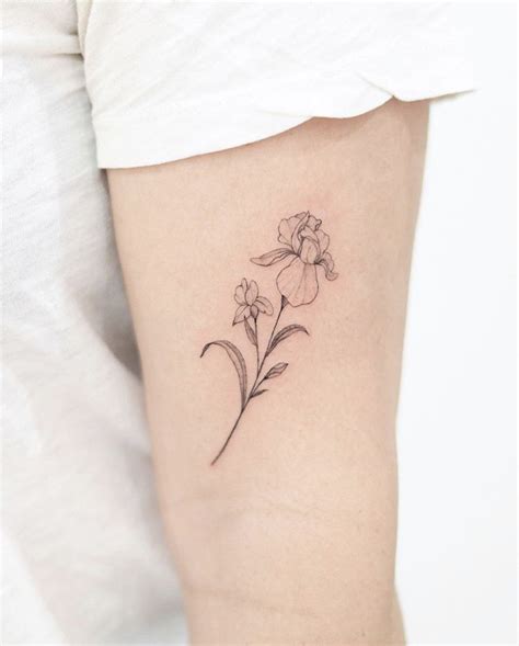 Black Iris Flower Tattoo Stamps Podcast Bildergallerie