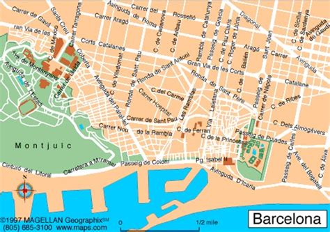 Map Of Barcelona Map For Planning Your Holiday In Barcelona Barcelona