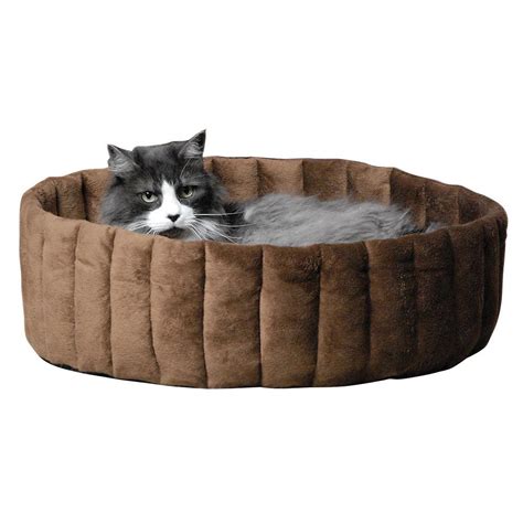Kandh Cuddler Beds Kitty Kup Round Cat Bed Mocha Cat — Sloven Chuck
