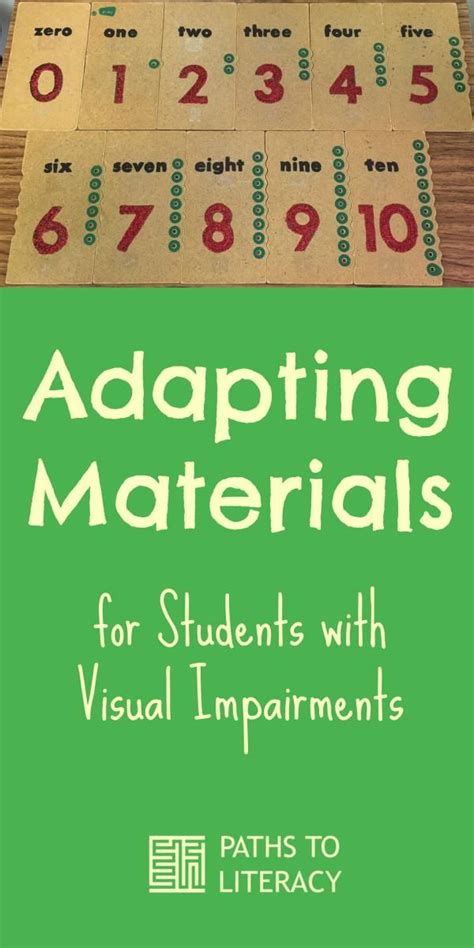 Adapting Materials Found Around School Visually Impaired Students