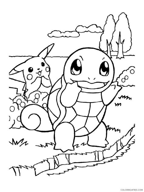 Pokemon Squirtle Coloring Pages Squirtle 6 Printable 2021 4655