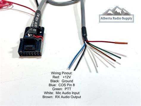 Motorola 16 Pin Accessory Cable 5 Wire Speaker Ign Pro3100 Pro5100