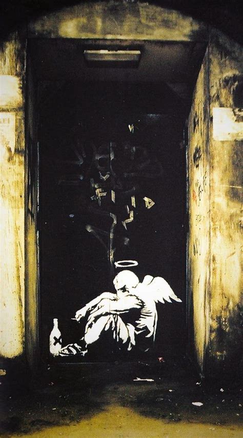 Fallen Angel Banksy Street Art Street Art Graffiti Street Art Banksy