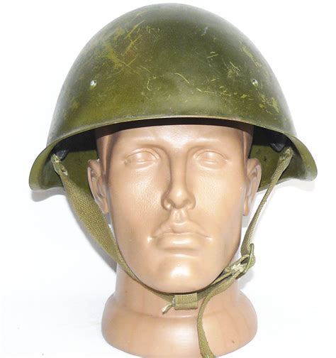 Original Russian Military Soviet Army Ww Ii Ssh 40 Steel Helmet 1950