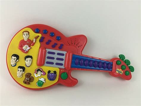 The Wiggles Musical Guitar Music Toy 2003 Spin Master Red Silly Sounds