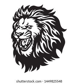 Roaring Lion Logo Black And White