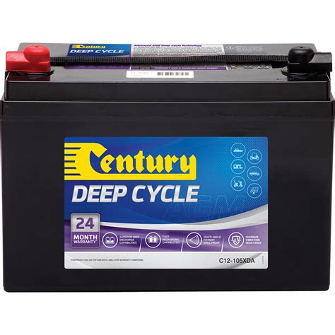 Century Deep Cycle Agm Battery C12 105xda Supercheap Auto