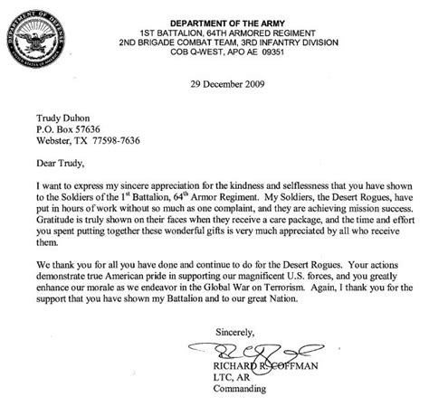 Usmc Statement Of Service Letter
