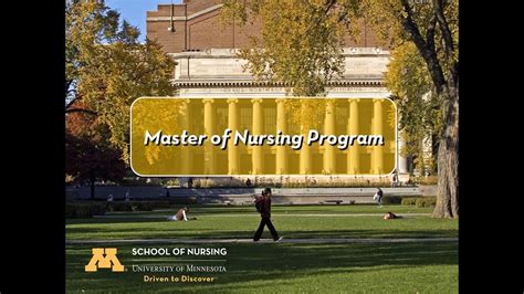 University Of Minnesota Master Of Nursing Information Session 2021 Youtube