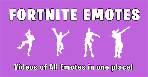 Fortnite Emotes Videos Of All Emotes And Dances From Fortnite