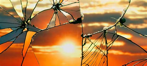 Sunsets Viewed Through A Shattered Mirror In Gorgeous Photography By