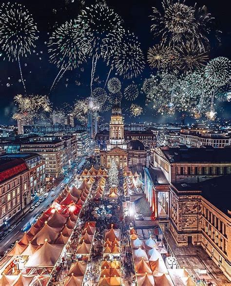 Midnight Fireworks ~ Berlin Germany Phot Travel