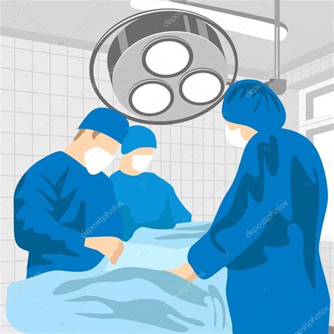 Ilustracion De Dibujos Animados Cirujano Interior Operacion Quirofano Images