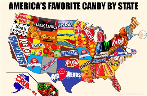 Finally An Accurate Candy Map Funny