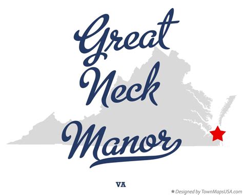Map Of Great Neck Manor Va Virginia
