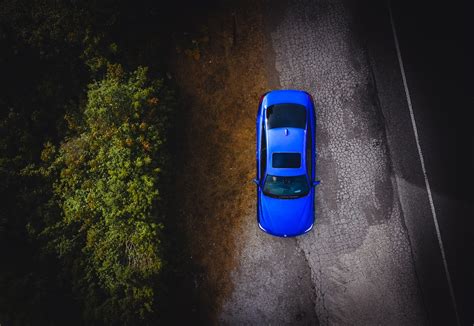 Aerial View Of Blue Car Photo Free Bay Area Image On Unsplash