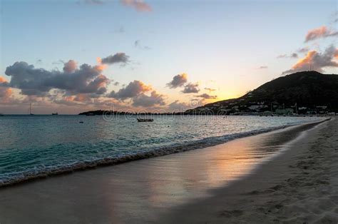 Sunset At The Great Bay Beach Philipsburg Sint Maarten Saint Martin
