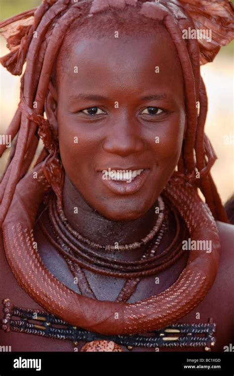 Beautiful Young Himba Woman In Northern Namibia Stock Photo 24629037