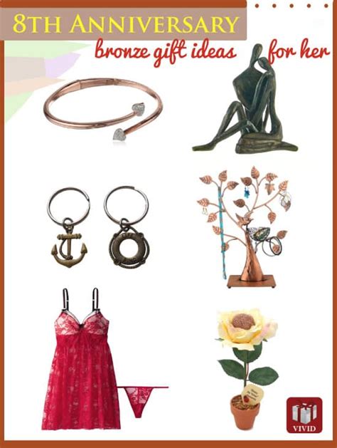 Wedding anniversaries have been celebrated for centuries so there's no reason to let the occasion pass. Bronze Anniversary Gift Ideas for Her - Vivid's