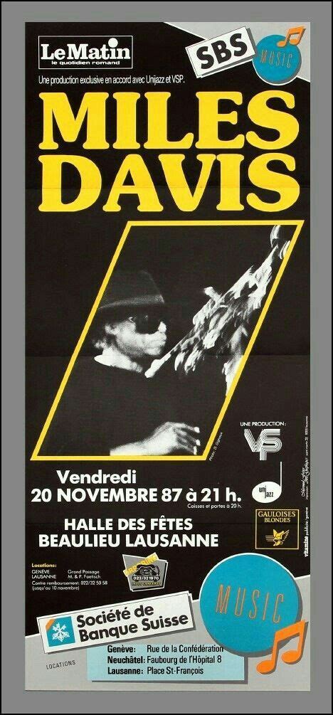 Buy miles davis posters designed by millions of artists and iconic brands from all over the world. Miles Davis | Miles davis, Jazz concert, Concert posters