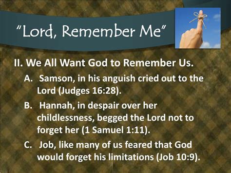 Ppt “lord Remember Me” Powerpoint Presentation Free Download Id