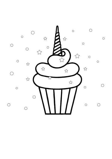 Unicorn Cupcake Coloring Page Cupcake Coloring Pages Emoji Coloring