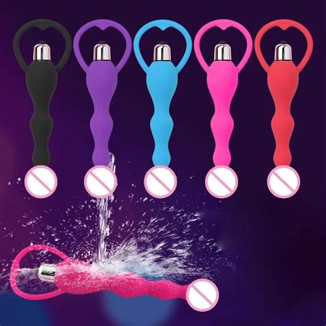 Sex Toys Butt Plug New Waterproof Silicone Anal Beads Vibrator Butt