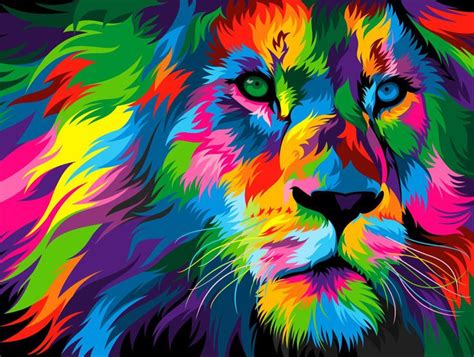 Pin By 𝒟𝒶𝓈𝒽𝓎 𝒬𝓊𝒾𝓃𝓃 On Animal Colorful Colorful Animal Paintings Pop
