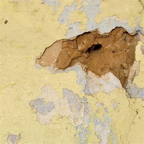 Plaster ceiling repairs are probably a fact of life if you have an older house. How to Fix Blistering Plaster & Water Damage | Homesteady ...