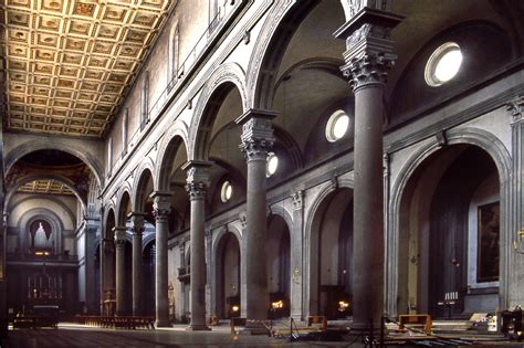 This san lorenzo, with its facade that was never completed, was largely funded by cosimo the elder. Filippo Brunelleschi, Basilica di San Lorenzo, dal 1418 ...