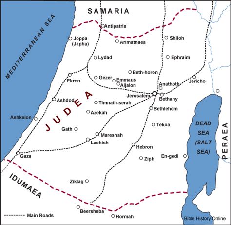 Biblical Geography Region Of Judea