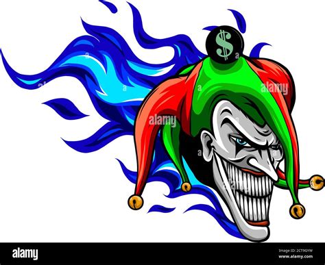 Laughing Angry Joker Character Joker Head Face Horror And Crazy
