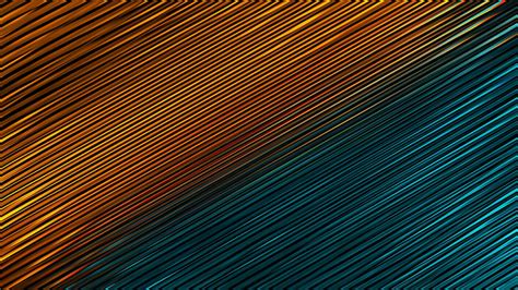 Papel Tapiz Digital Azul Y Naranja Líneas Arte Digital Colorido Abstracto Fondo De Pantalla