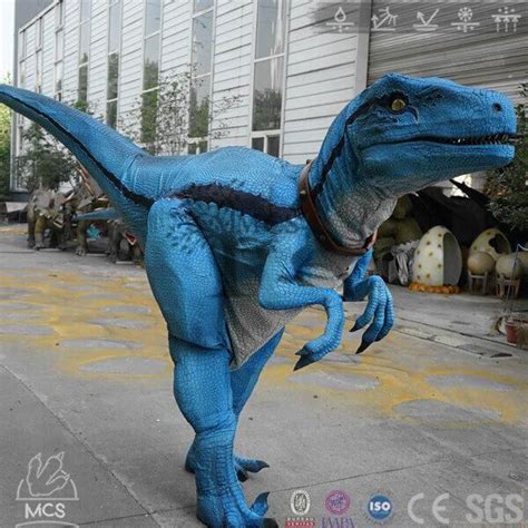 Best Party Rental Raptor Blue Costume Dcrp709 Dinosaur Costume Blue