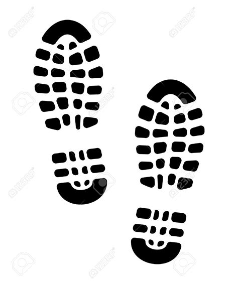Free Clip Art Shoe Prints ~ Shoe Print Clip Clipart Prints Clker Gabe Shared King Footprint