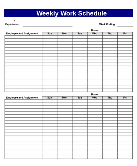 Excel Schedule Template 11 Free Pdf Word Download Document Free
