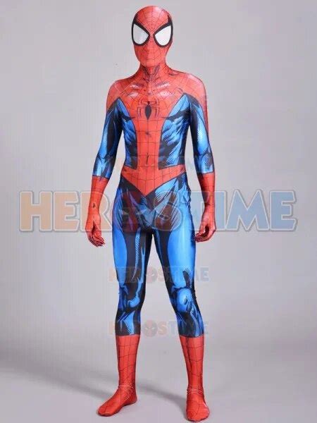 ultimate spiderman costume 3d shade spandex cosplay halloween bagley spider man superhero
