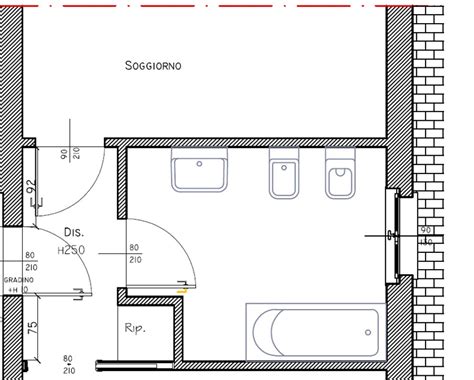 Lo spazio di avvicinamento (b) deve essere di 80 cm, il rubinetto (c) deve essere del tipo a leva e lo specchio (d) deve essere fruibile per tutti (bambini o chi seduto su sedia rotelle) quindi o abbassato vicino a bordo o reclinabile. Bagno E Antibagno Disabili - The Studio Apartments