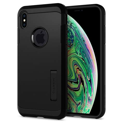 Experience 360 degree view and photo gallery. Spigen iPhone XS Max Case Tough Armor - Black Price in ...