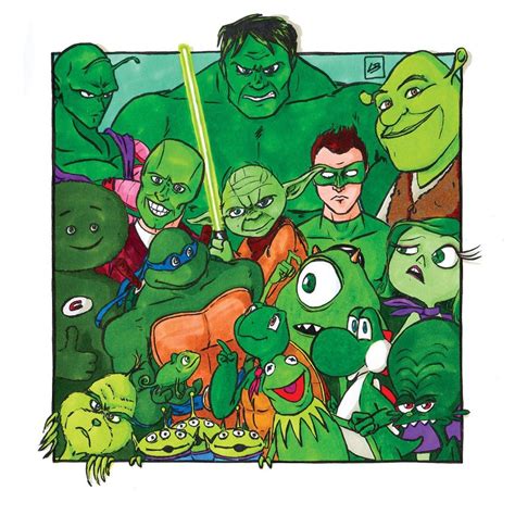 Famous Green Characters