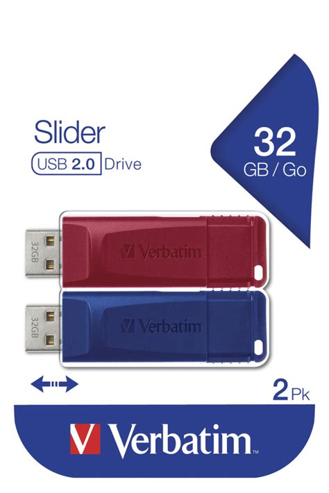Slider Usb Stick 32 Gb Multipack Slider Usb Drive Verbatim Online