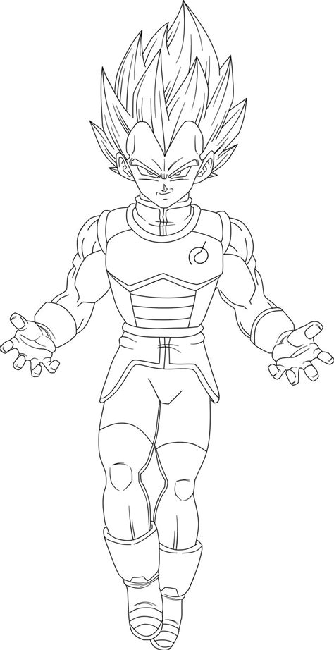 Cool Vegeta Coloring Pages Wickedgoodcause