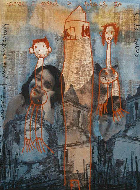 Regret Revisited By Alvarenga Marques 2007 Painting Acrylic Collage On Canvas Singulart