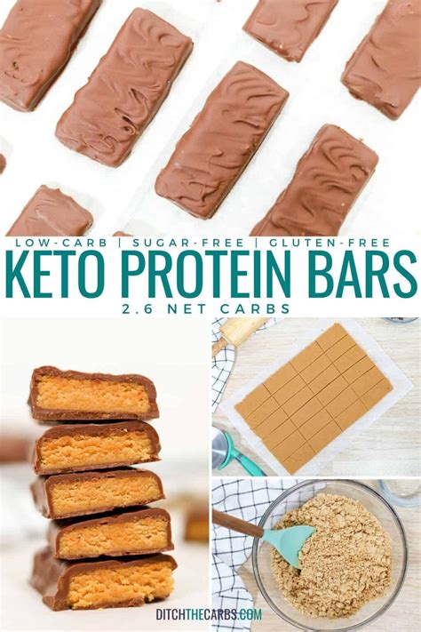 4 Ingredient Keto Protein Bars No Bake Recipe Ditch The Carbs