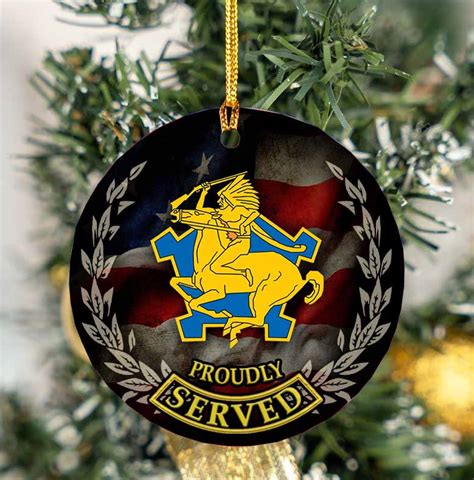1 9 Cav 1st Squadron 9th Cavalry Regimenttwo Sided Ceramic Ornament