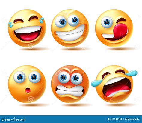 Smileys Emoji En Emoticon Face Vectorset Smiley Emojis Of Emoticons Met