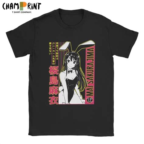 Mens Mai Sakurajima T Shirts Seishun Buta Yarou Wa Bunny Girl Senpai